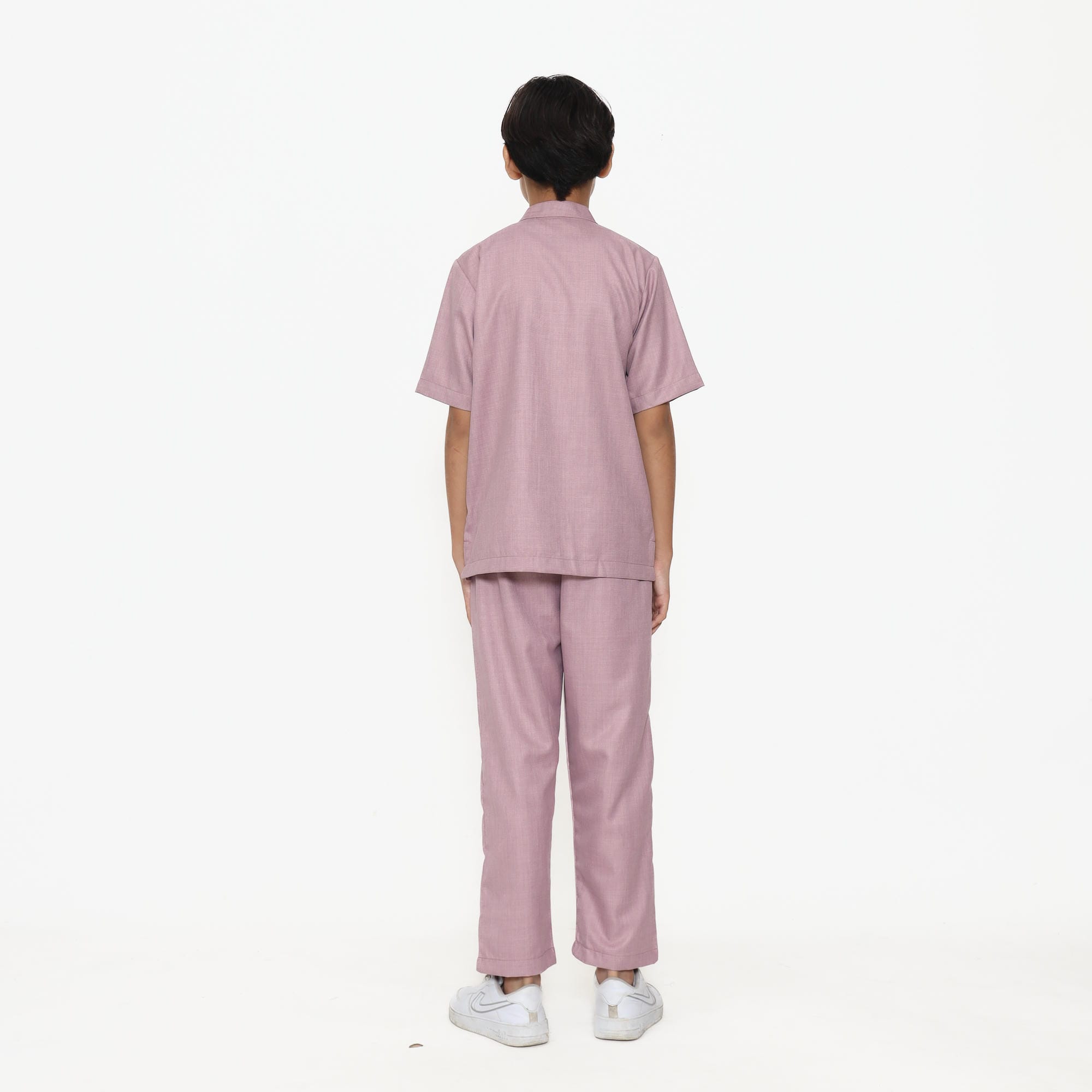 Baju Koko Anak Sarimbit KKA 47 Mauve Lengan Pendek foto 4