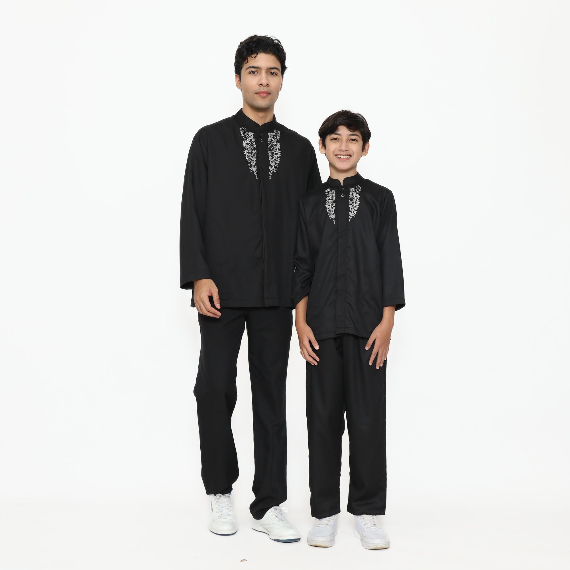 Baju Koko Hitam KKA 48 Black Lengan Panjang foto 8