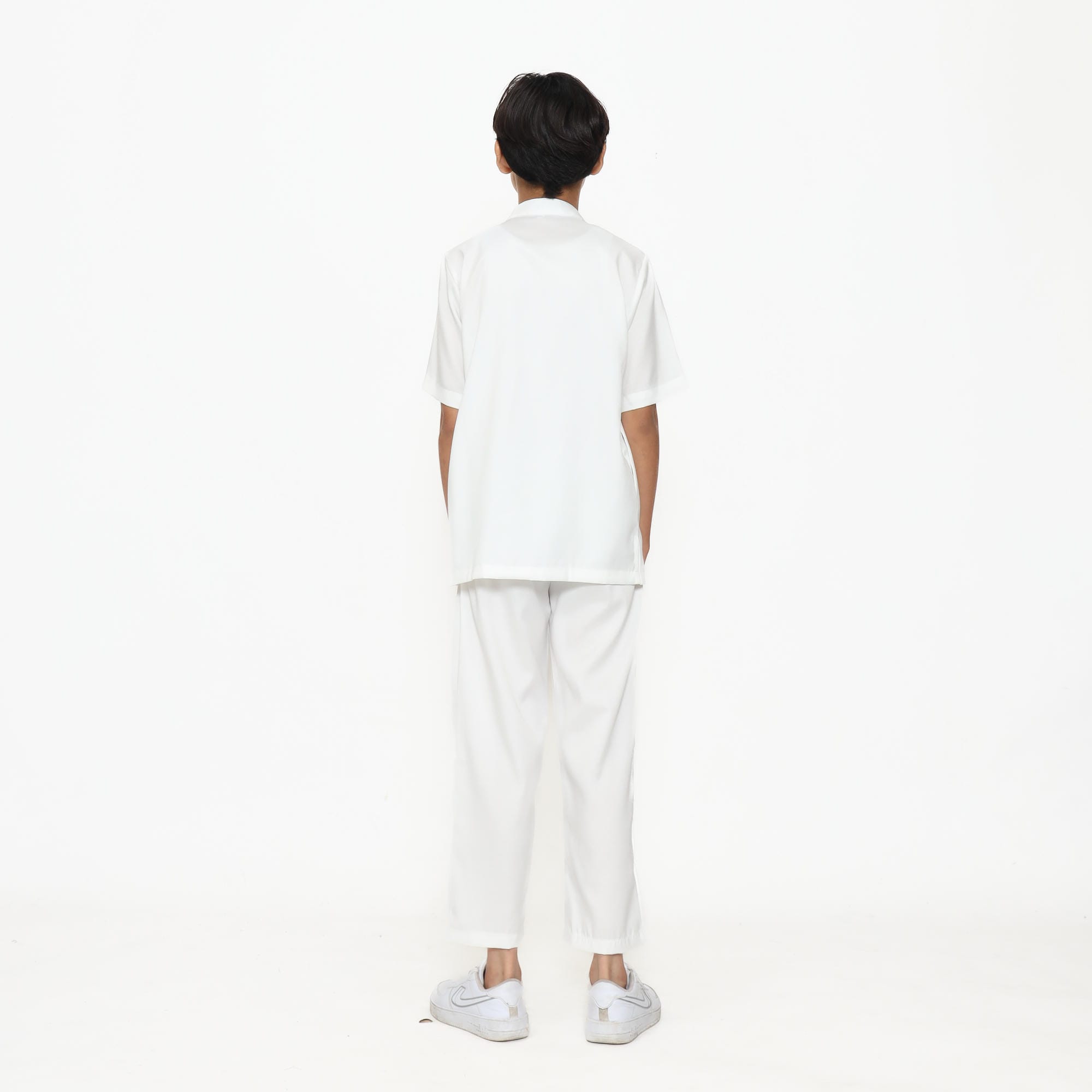 Baju Koko Anak Putih Tulang KK 48 White Lengan Pendek foto 6