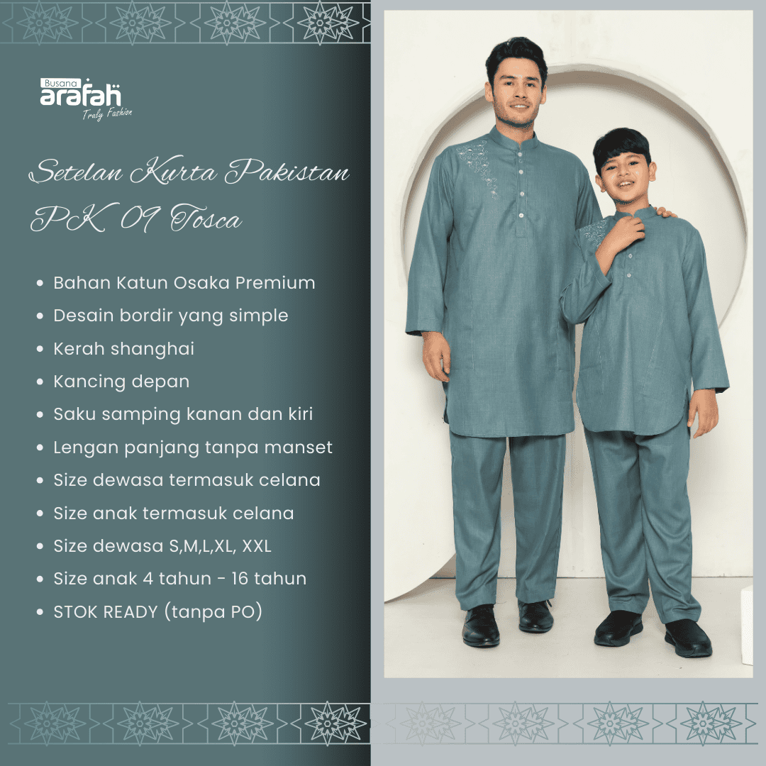 Setelan Koko Pakistan Sarimbit Anak PKA 09 Tosca foto 6