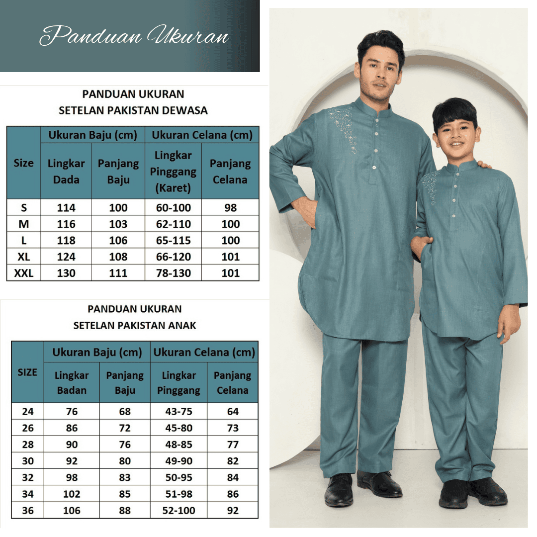 Setelan Koko Pakistan Sarimbit Anak PKA 09 Tosca foto 8